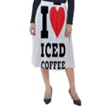 I love iced coffee Classic Velour Midi Skirt 