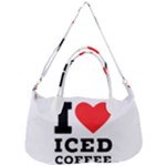 I love iced coffee Removable Strap Handbag