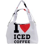 I love iced coffee Double Compartment Shoulder Bag