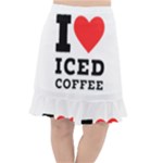 I love iced coffee Fishtail Chiffon Skirt