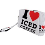 I love iced coffee Wristlet Pouch Bag (Small)