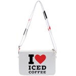 I love iced coffee Double Gusset Crossbody Bag