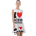 I love iced coffee Frill Swing Dress