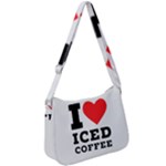 I love iced coffee Zip Up Shoulder Bag