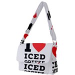 I love iced coffee Full Print Messenger Bag (L)