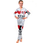 I love iced coffee Kids  Satin Long Sleeve Pajamas Set