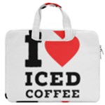 I love iced coffee MacBook Pro 13  Double Pocket Laptop Bag