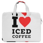 I love iced coffee MacBook Pro 16  Double Pocket Laptop Bag 