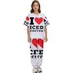 I love iced coffee Kids  Tee and Pants Sports Set