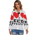 I love iced coffee Women s Long Sleeve Button Up Shirt