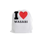 I love wasabi Drawstring Pouch (Medium)