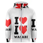 I love wasabi Men s Zipper Hoodie