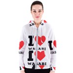 I love wasabi Women s Zipper Hoodie