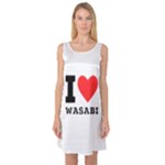 I love wasabi Sleeveless Satin Nightdress