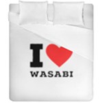 I love wasabi Duvet Cover Double Side (California King Size)