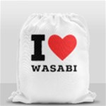 I love wasabi Drawstring Bag (Small)