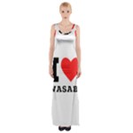 I love wasabi Thigh Split Maxi Dress