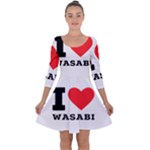 I love wasabi Quarter Sleeve Skater Dress