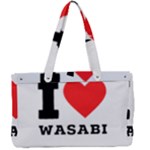 I love wasabi Canvas Work Bag