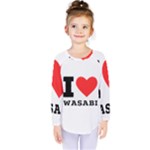 I love wasabi Kids  Long Sleeve Tee