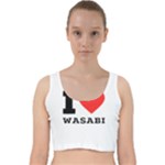 I love wasabi Velvet Racer Back Crop Top