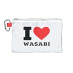 I love wasabi Canvas Cosmetic Bag (Medium)