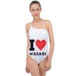 I love wasabi Classic One Shoulder Swimsuit