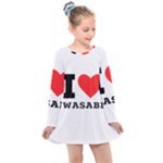 I love wasabi Kids  Long Sleeve Dress