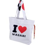 I love wasabi Drawstring Tote Bag