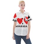 I love wasabi Women s Short Sleeve Pocket Shirt