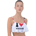 I love wasabi Frill Bikini Top