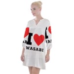 I love wasabi Open Neck Shift Dress