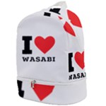 I love wasabi Zip Bottom Backpack