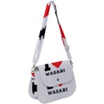 I love wasabi Saddle Handbag