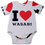 I love wasabi Baby Short Sleeve Bodysuit