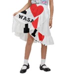 I love wasabi Kids  Ruffle Flared Wrap Midi Skirt