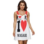 I love wasabi Ruffle Strap Babydoll Chiffon Dress