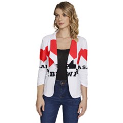 Women s One-Button 3/4 Sleeve Short Jacket 