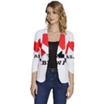 I love wasabi Women s One-Button 3/4 Sleeve Short Jacket