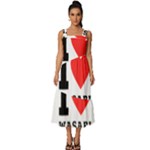 I love wasabi Square Neckline Tiered Midi Dress