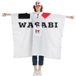 I love wasabi Women s Hooded Rain Ponchos