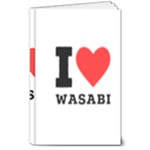 I love wasabi 8  x 10  Hardcover Notebook