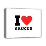 I love sauces Deluxe Canvas 14  x 11  (Stretched)