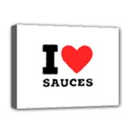 I love sauces Deluxe Canvas 16  x 12  (Stretched) 