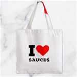 I love sauces Zipper Grocery Tote Bag