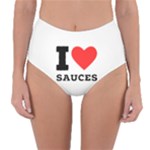 I love sauces Reversible High-Waist Bikini Bottoms