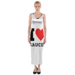 I love sauces Fitted Maxi Dress