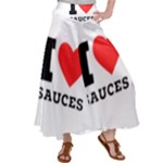 I love sauces Women s Satin Palazzo Pants