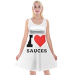 I love sauces Reversible Velvet Sleeveless Dress