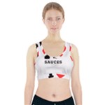 I love sauces Sports Bra With Pocket